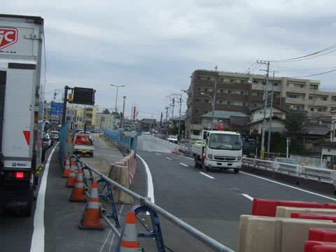 工事中の原宿交差点 工事中の原宿交差点
