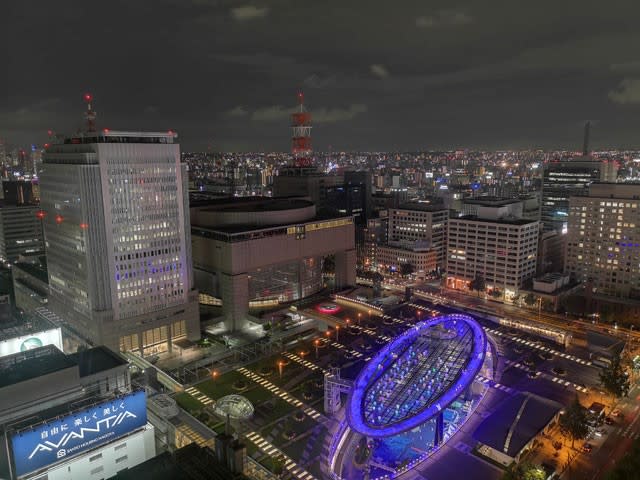 名古屋テレビ塔からの夜景をP20 Proで撮影