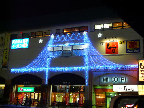 松本駅の電飾