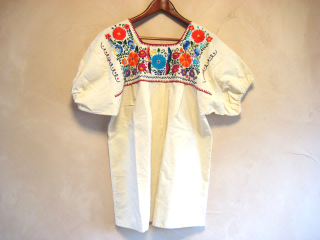 メキシコ、半袖刺繍シャツ - バリ島雑貨・アジアン雑貨、メキシコ雑貨 レガロ