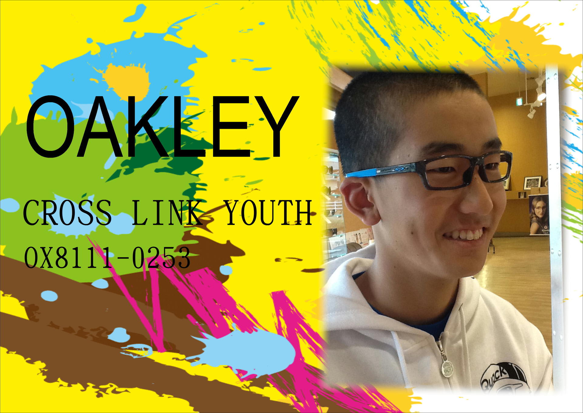 Oakley Crosslink Youth Ox8111 0253 安中市シティメガネ城田 認定眼鏡士在籍 補聴器 時計取扱店