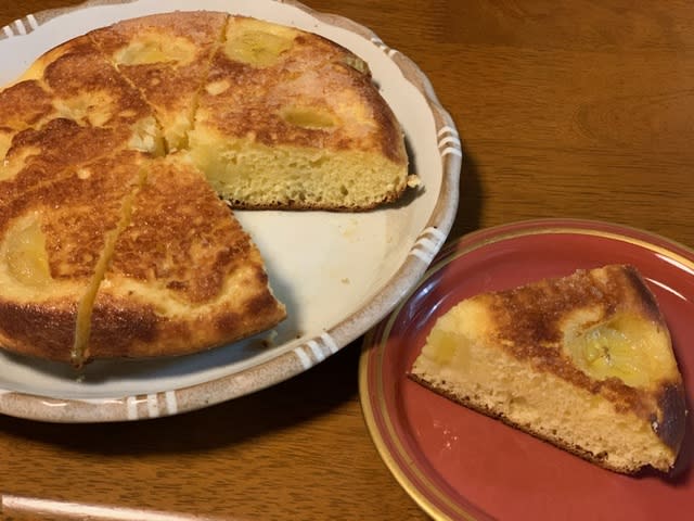 ホットケーキミックスとフライパンでバナナケーキを作ってみた さぶりんブログ