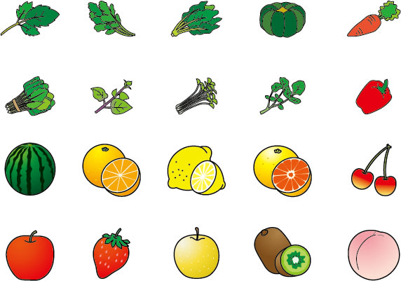 野菜果物 ぼちぼちイラスト貼っていくブログ