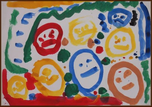さくひんてんの絵画 3才児 かやのみ幼稚園のブログ