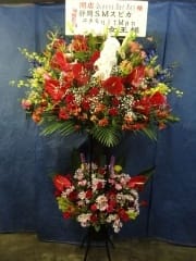 北海道札幌市へ 赤いお祝いスタンド花 開店祝い 公演祝いの御祝スタンド花 胡蝶蘭 全国へ花をお届け 花屋 花助のブログ