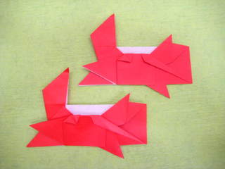 カニ 折り紙 作り方