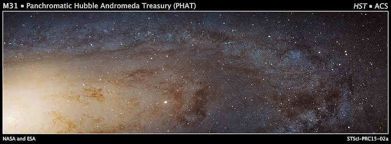 １月１４日 ハッブルのアンドロメダ銀河の高解像度パノラマ 天文 宇宙探査ニュース 画像を中心とした 新しい宇宙探査情報 のページです