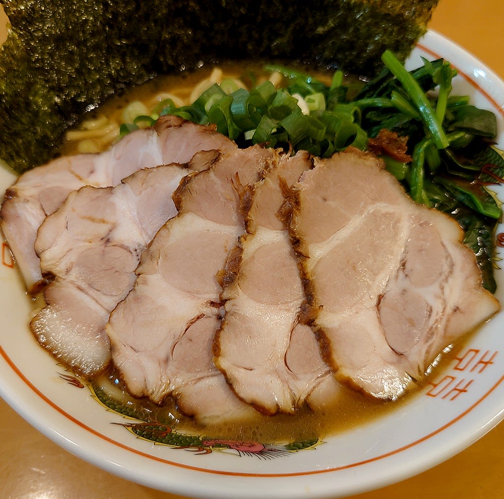 久しぶりの自作 家ラーメンで家系ラーメン 岩風呂