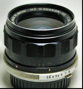 MINOLTAミノルタ　W.ROKKOR-HG 35mm f2.8単焦点レンズ