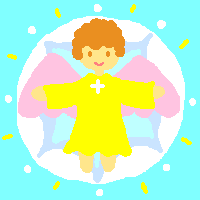 輝く天使のイラスト