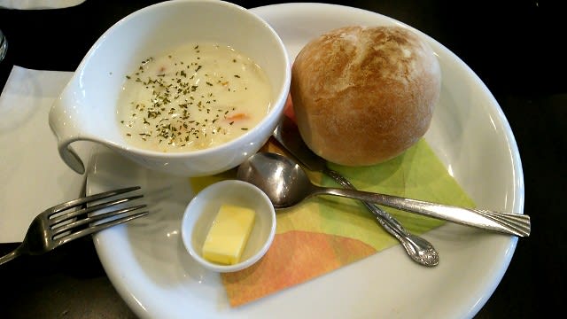 KOPE花伝カフェ:クラムチャウダーランチ