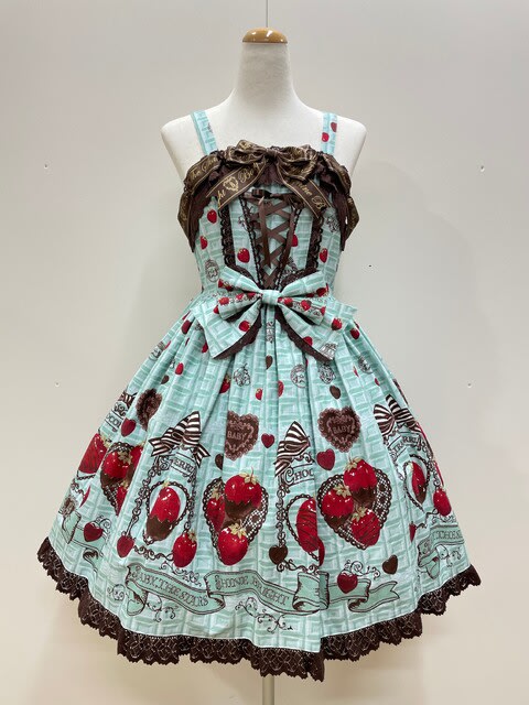 入荷☆Strawberry Loves Chocolate柄ジャンパースカートⅡ型 - BABY/AP ...