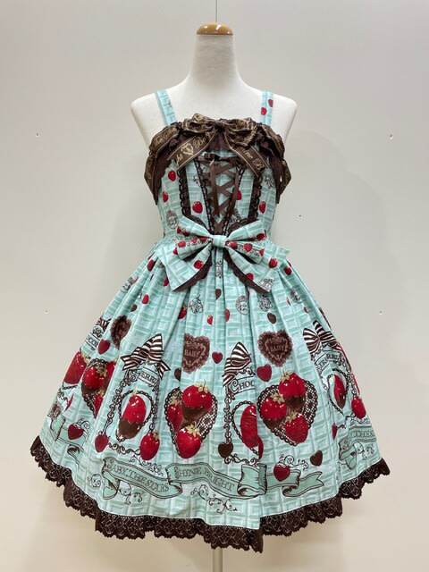 入荷☆Strawberry Loves Chocolate柄ジャンパースカートⅡ型 - BABY/AP金沢店☆Rose mary online☆