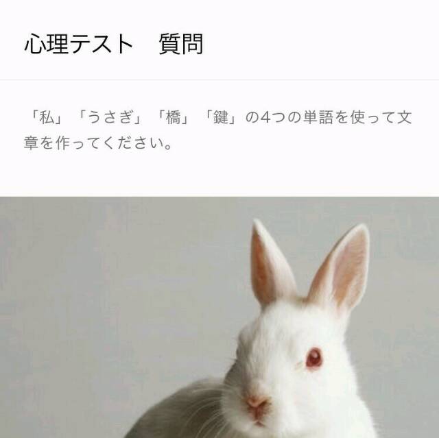 私」「うさぎ」「橋」「鍵」を使って文章を作ってみて - いいもの発見