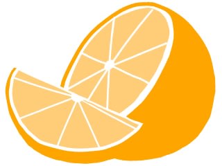 みかん オレンジ イラスト シンプルイラスト素材