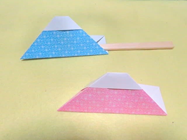 折り紙の富士山の箸袋の折り方作り方 創作 創作折り紙の折り方
