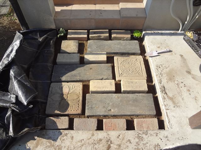 玄関アプローチ タイル Diy