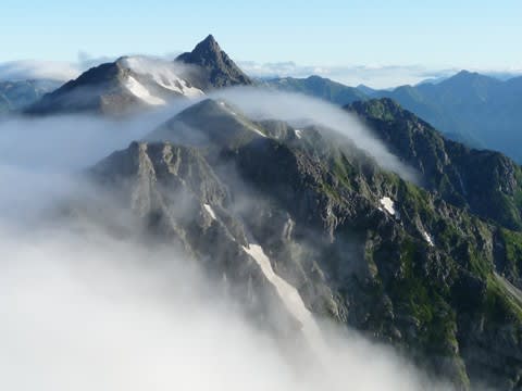 北穂高岳から槍・穂高