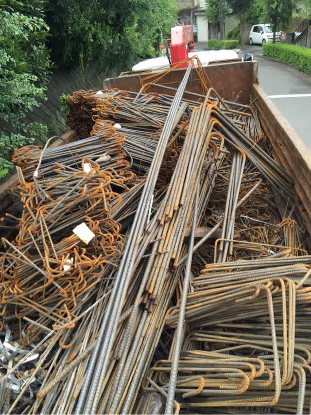 某鉄筋屋さんの作業場へ引取 とある鉄屑屋従業員の独り言