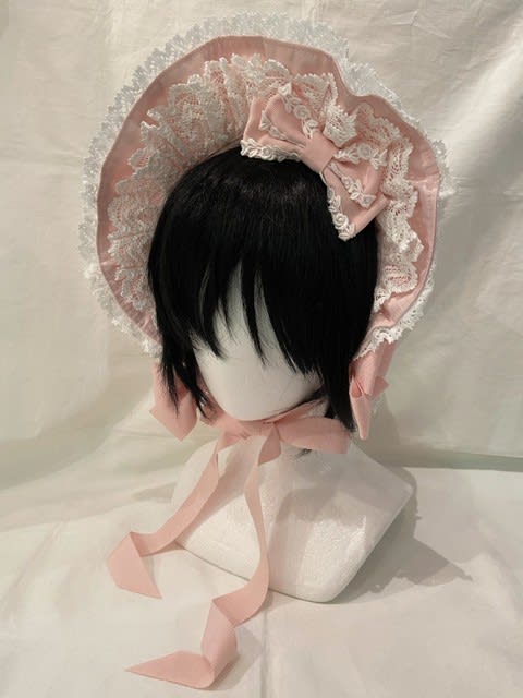 クリスマスファッション トーションレースのフルボンネット asakusa.sub.jp