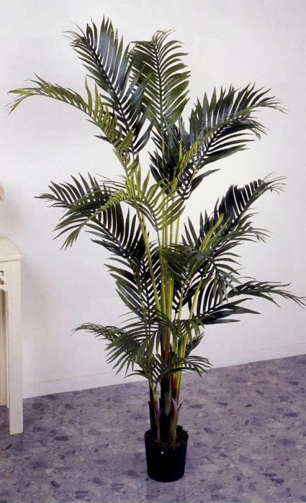 1135円 値頃 人工観葉植物 パーム ブッシュ 全長72cm 4本セット ヤシ類 造花 フェイクグリーン インテリアグリーン