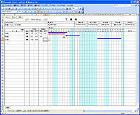 Excelで日単位のガントチャートを作成 みんな株ってる