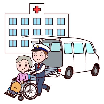 介護保険タクシー1 訪問介護 介護 医療 みさきのイラスト素材 素材屋イラストブログ
