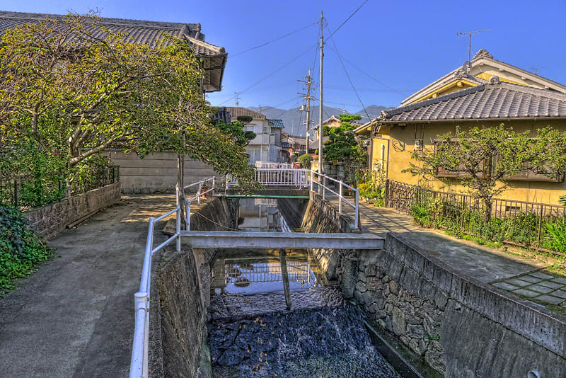 葛下川/奈良県葛城市尺土,川の写真,路地,画像 美しい星 葛下川/奈良県葛城市尺土,川の写真,路地,画像 美しい星