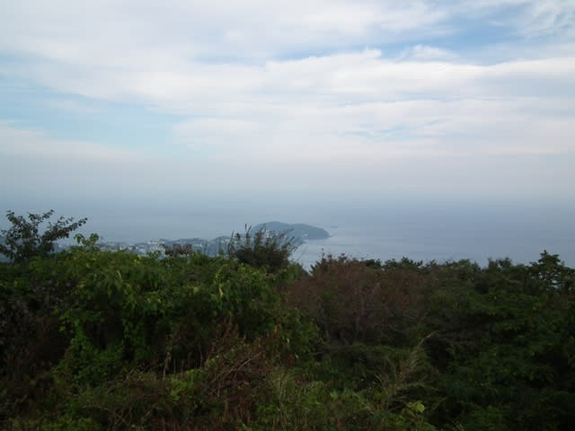 城山からみた真鶴岬
