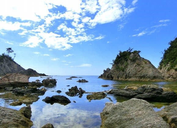 美しい海 鴨ヶ磯海岸 17 08 03 Hasyan の 旅の散歩道