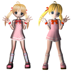 にあ みぃ と 画像は主に3dcgです