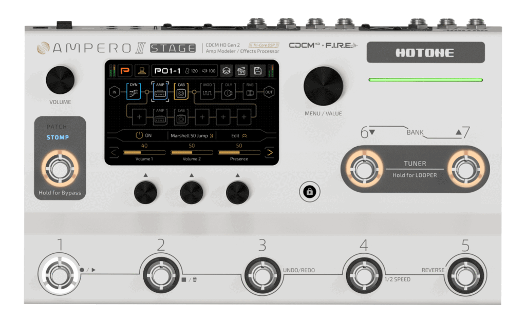 amperoii stomp おまけ付 HOTONE | AMPERO Ⅱ STOMP | マルチ・エフェクター | 製品情報
