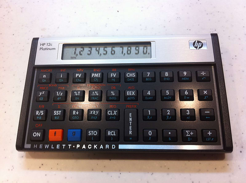 実機購入!: HP-12C Platinum - とね日記 実機購入!: HP-12C Platinum - とね日記