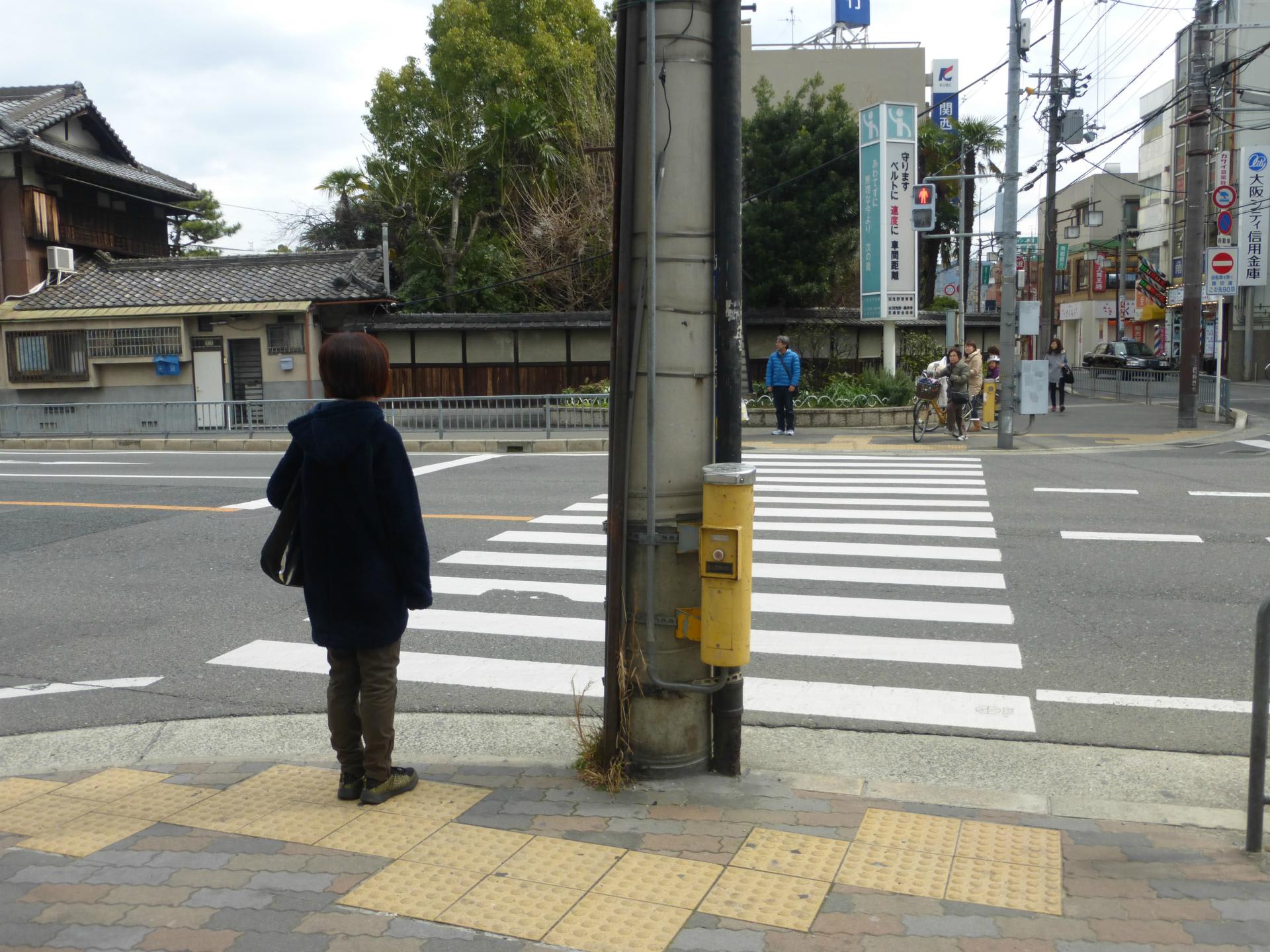 横断歩道の真ん中に電柱 富田林百景 とんだばやし とその周辺の魅力を発信