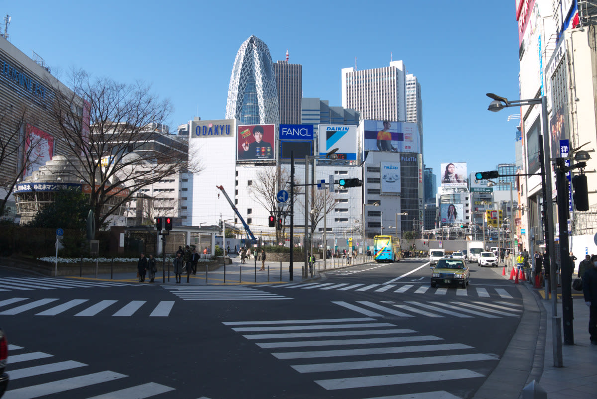 厳冬の新宿東口 ｊｒ新宿駅東口とアルタ新宿前 ｐａｒt１ 緑には 東京しかない