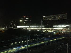 大阪のホテルから眺める夜景