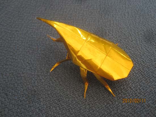 折り紙で作ったヘラクレスオオカブト 昆虫採集記