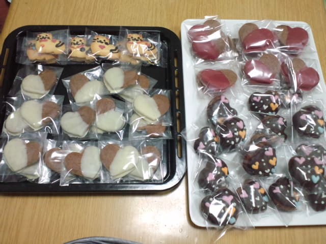 バレンタインのお菓子と新作イラストクッキー 焼き菓子の店 ユキーユ