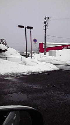 豊岡市内車内から！