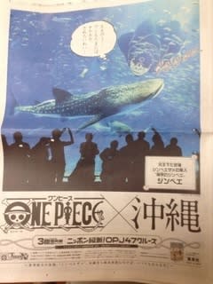 ワンピース、47都道府県新聞広告ジャック～琉球新報編～ - 日々の