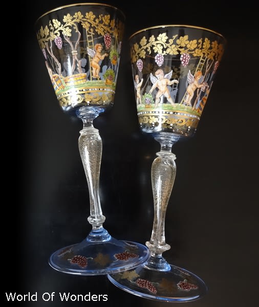 ベネチアングラス  西欧の杯  アンティーク