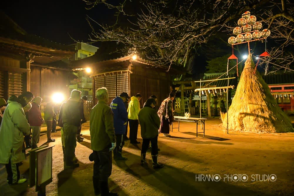 氷川神社どんと焼き2018 福井県坂井市三国町平野写真館から～HAPPYMOMENTS～みんな笑顔で