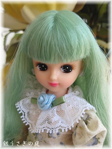 リカちゃん36 緑髪 銀うさぎの庭 お人形日記