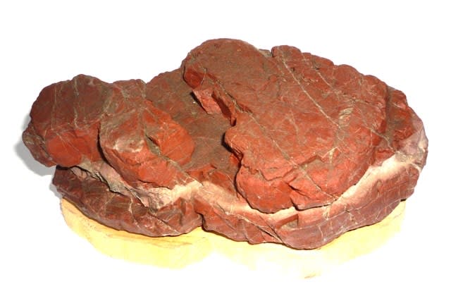 高麗広産の見事な「赤鎧石の段石」～ 左右幅約21cm