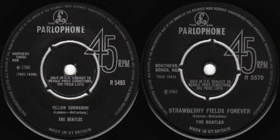 ビートルズUKシングル盤特集⑥ 1966-1967 - shiotch7 の 明日なき暴走