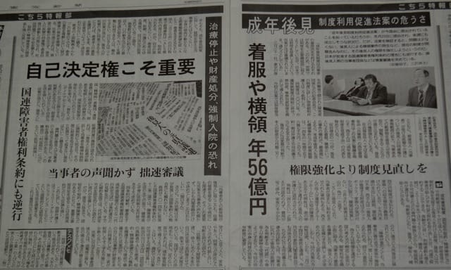 特別寄稿 安原荘一氏 成年後見利用促進法案に異議あり 精神障害者の人権 Everyone Says I Love You