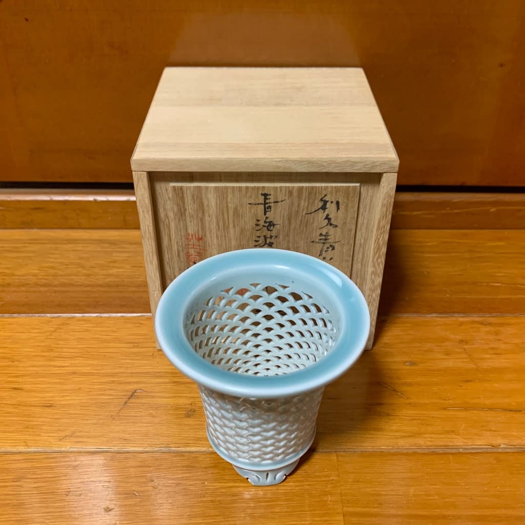 銀編み包み　青磁菓子鉢 ブランドバッグ通販サイト 銀編み包み 青磁菓子鉢 工芸品 - 工芸品