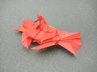 カニに乗る人 創作折り紙の折り方