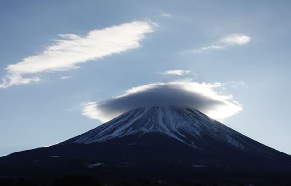 富士山傘雲 - 墨絵sumie&水墨画 ～古舘 興 の世界