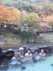 大沢温泉の混浴露天風呂 さくらの日々是好日
